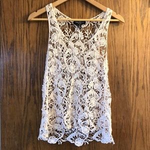 Streetwear Society Knitted White Tank Top